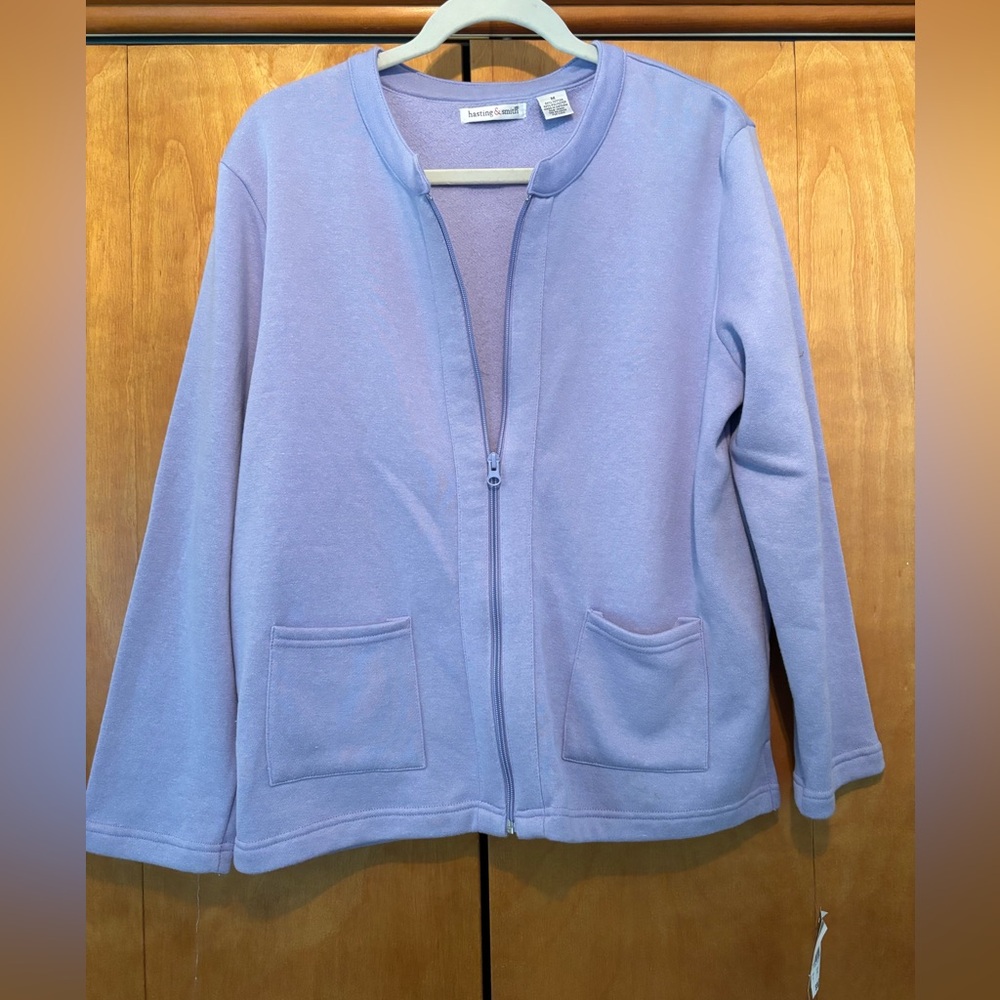 Hasting & Smith Light Purple Women's Zip Up